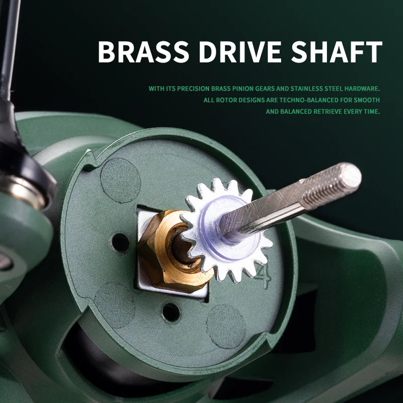 Rooblinos Sea Spinning Reel Gear Ratio Five Point Two To One Black Red 10kg