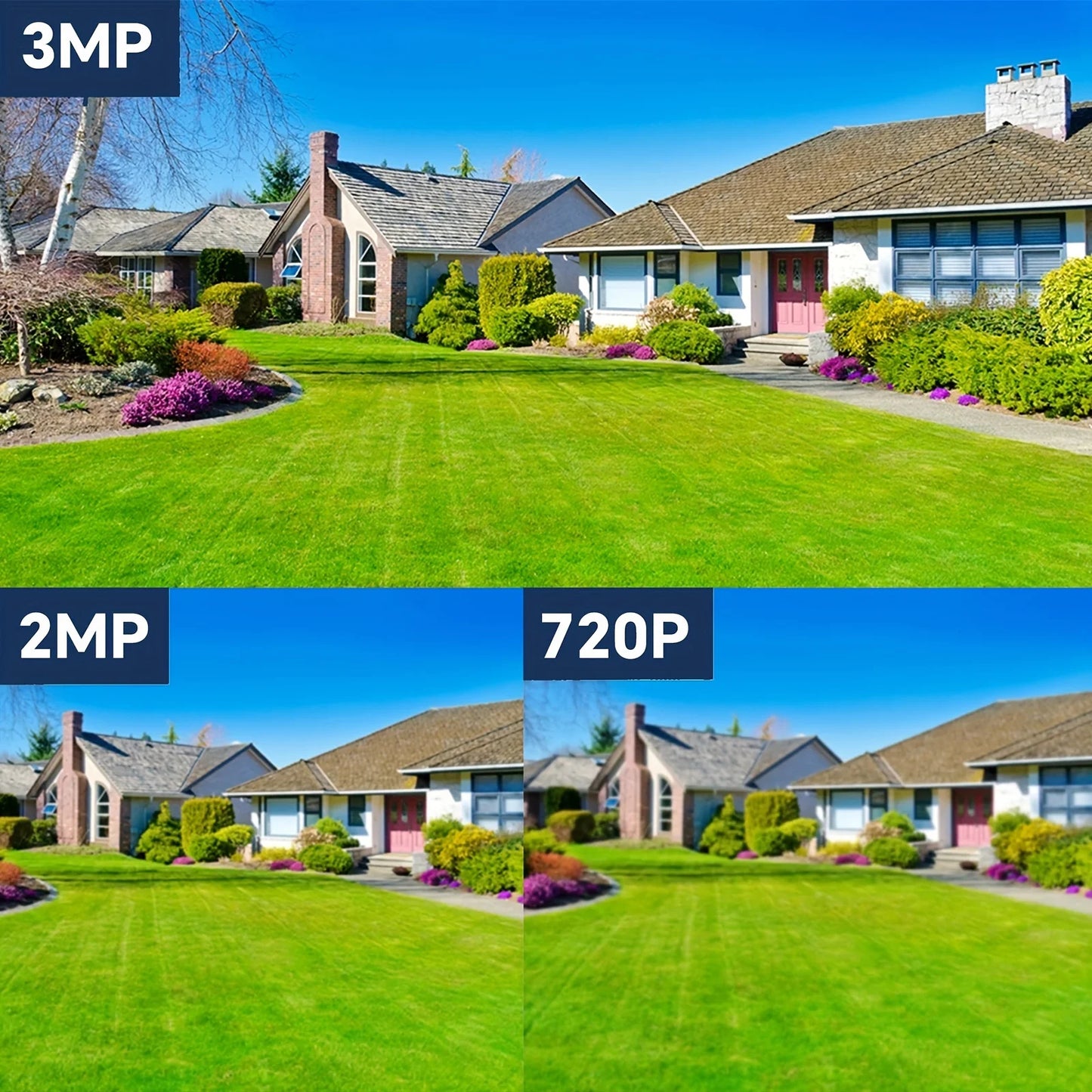 2K 3MP Wireless Outdoor Security Camera 5200mAh Battery Powered PIR Body Detection Night Vision Spotlight Two Way Audio