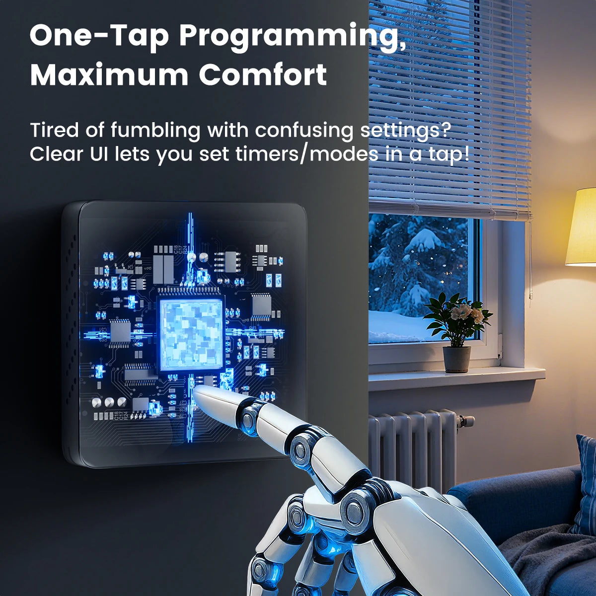 GIRIER Tuya WiFi Thermostat TFT Screen For Water And Gas Boilers With Alexa