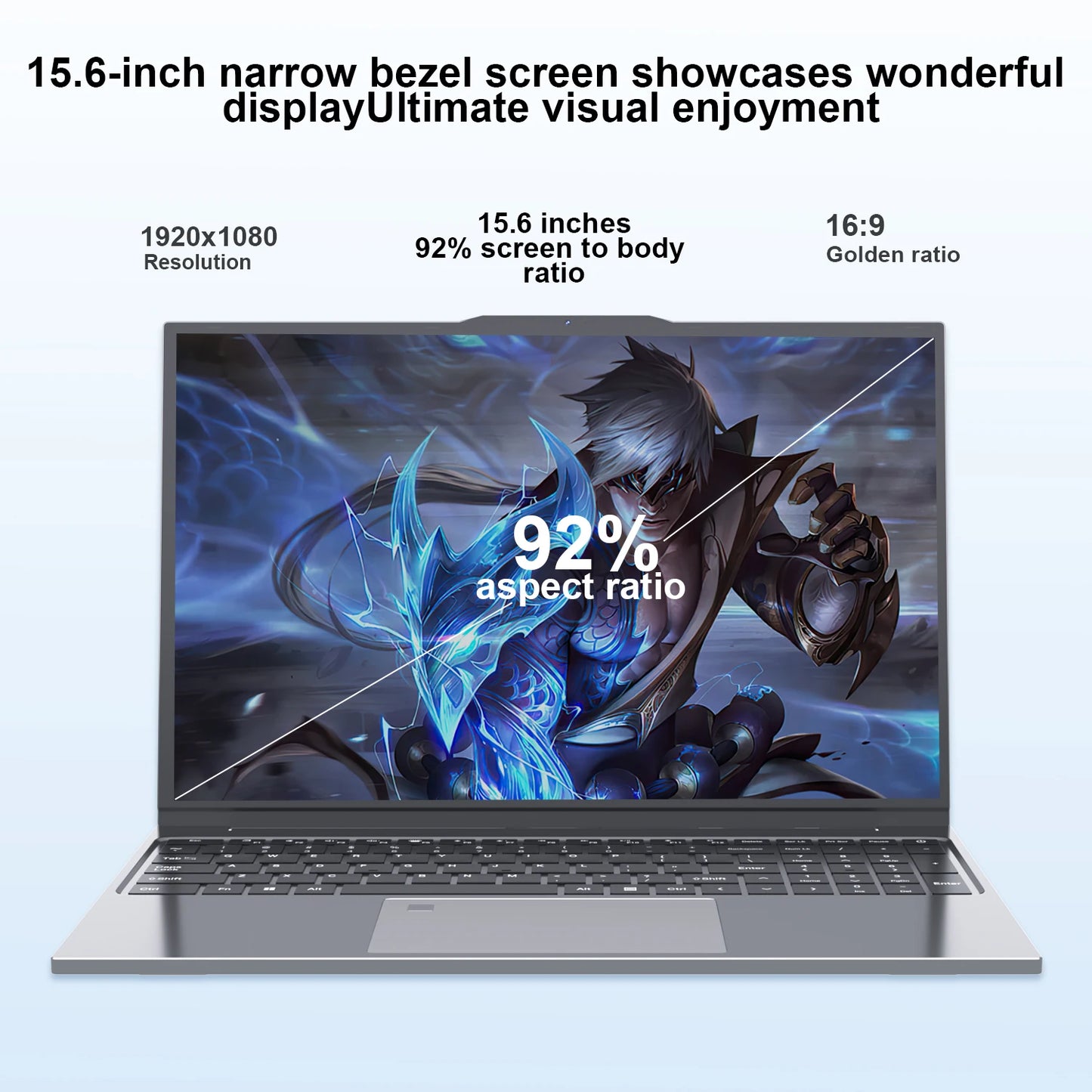 15.6 Inch Windows 11 Pro Laptop I7 6500U 16GB RAM 1TB SSD