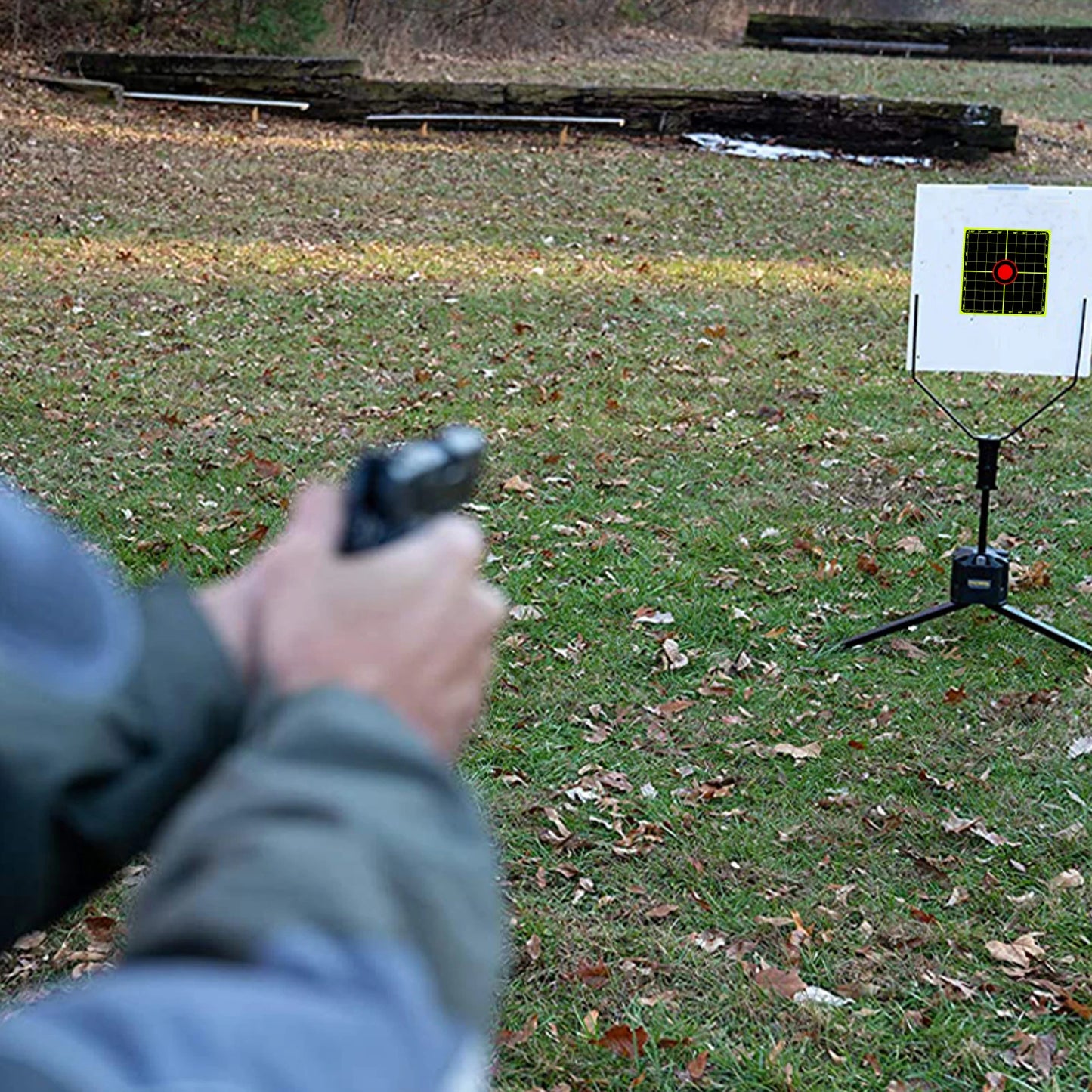 Grid Ruler Target Labels 3Inch 200Pcs Fluorescent Stickers