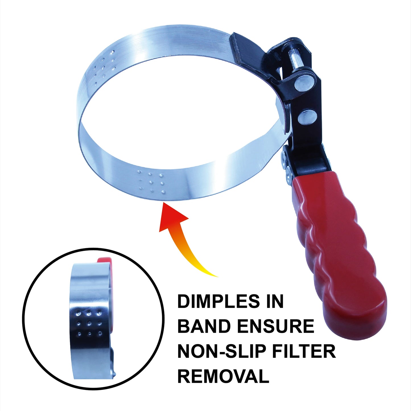 4Pc Oil Filter Wrench Set Swivel Truck Gripper 180 Degree