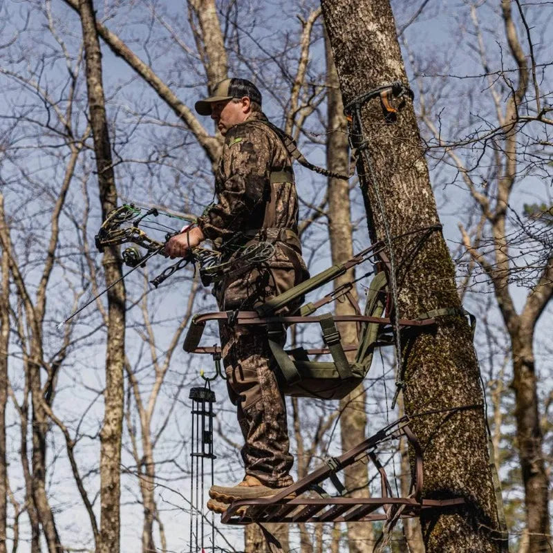 Viper Steel Climbing Treestand Powder-coated Steel Finish Provides Rust Protection and Concealability Tree Stand Hunting