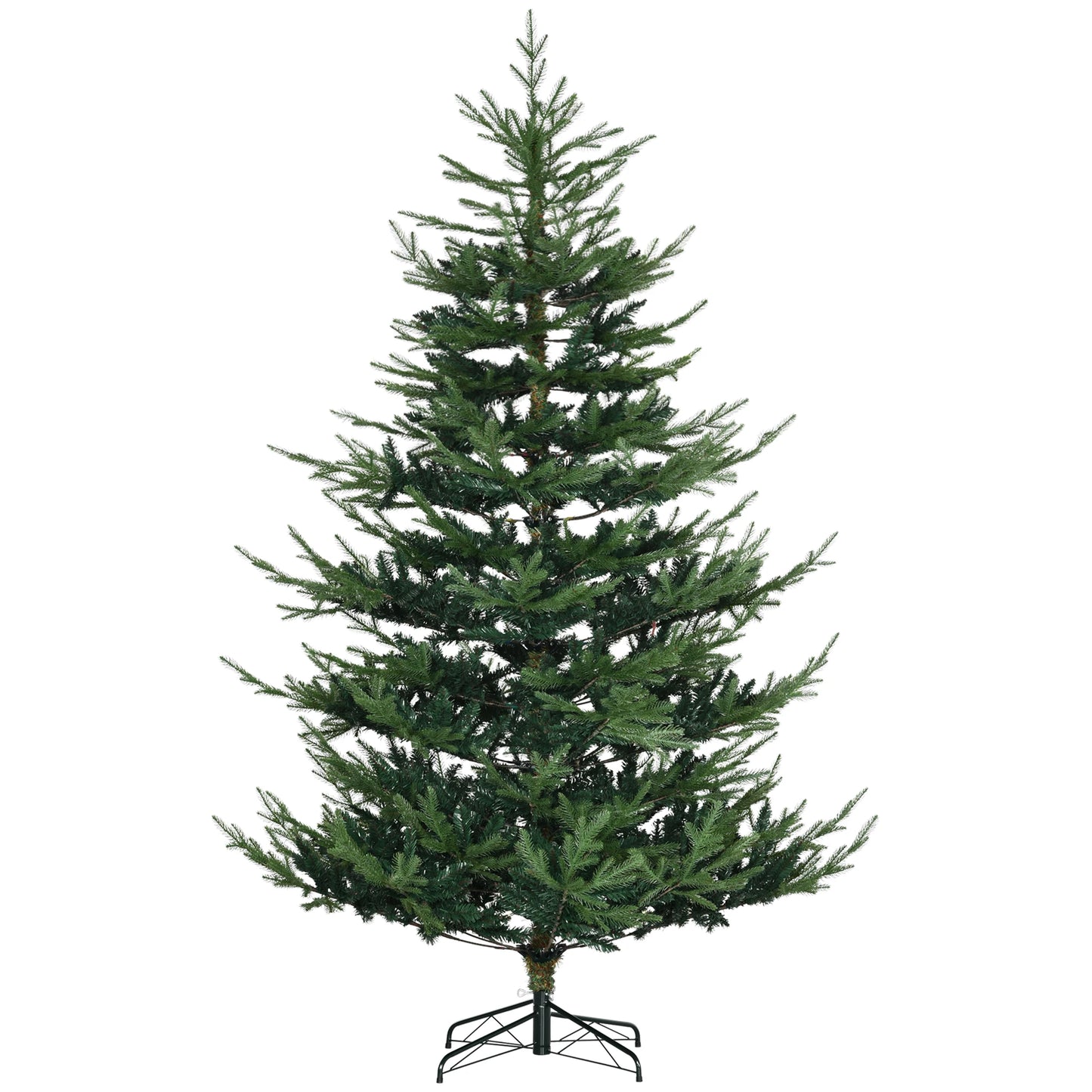 6-7.5ft Artificial Christmas Tree Realistic Branch Tips Auto Open For Party