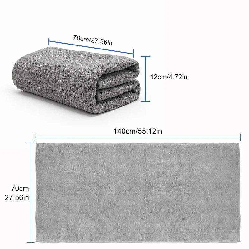 4 Pieces Set Luxury Bamboo Fiber Towels for Home Bath Thick Absorbent Cotton Towels Adults Face Towels