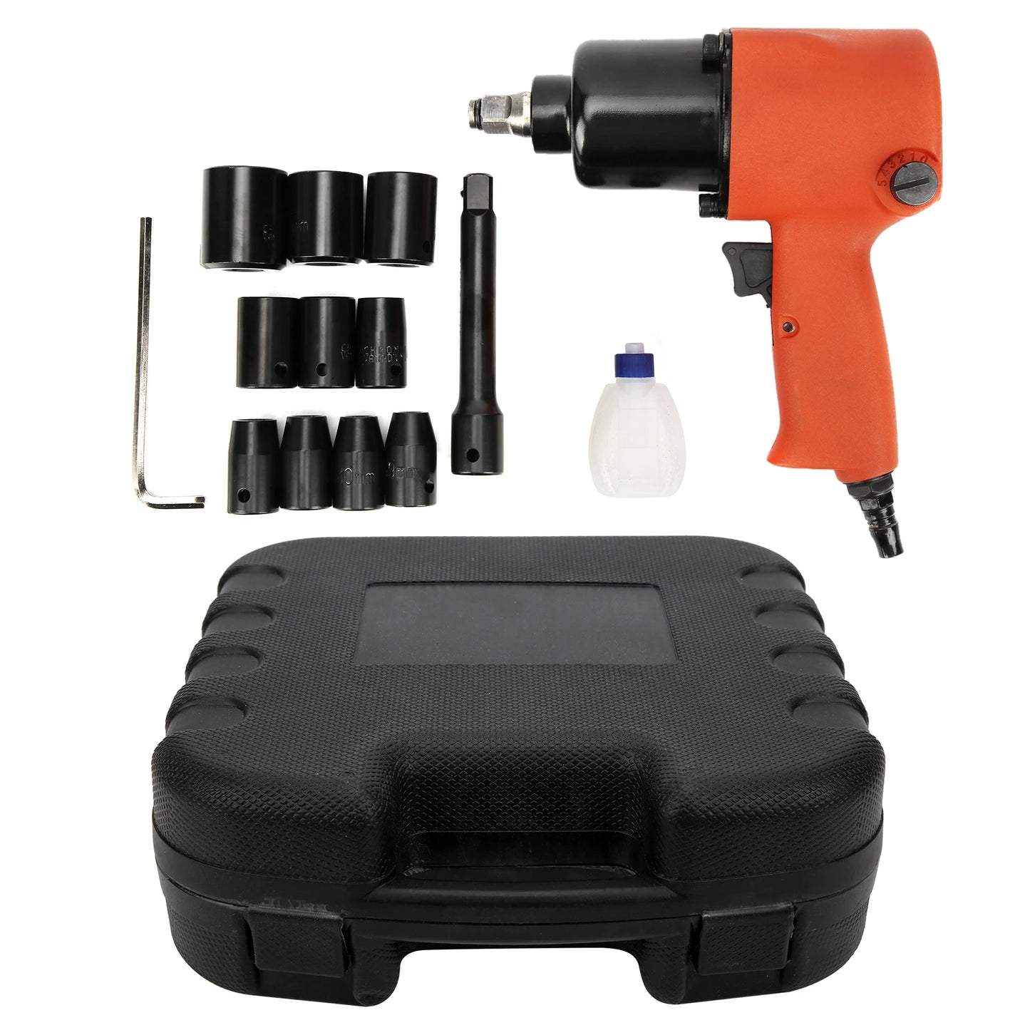 Pneumatic Wrench Set Half Inch Industrial High Torque Kit