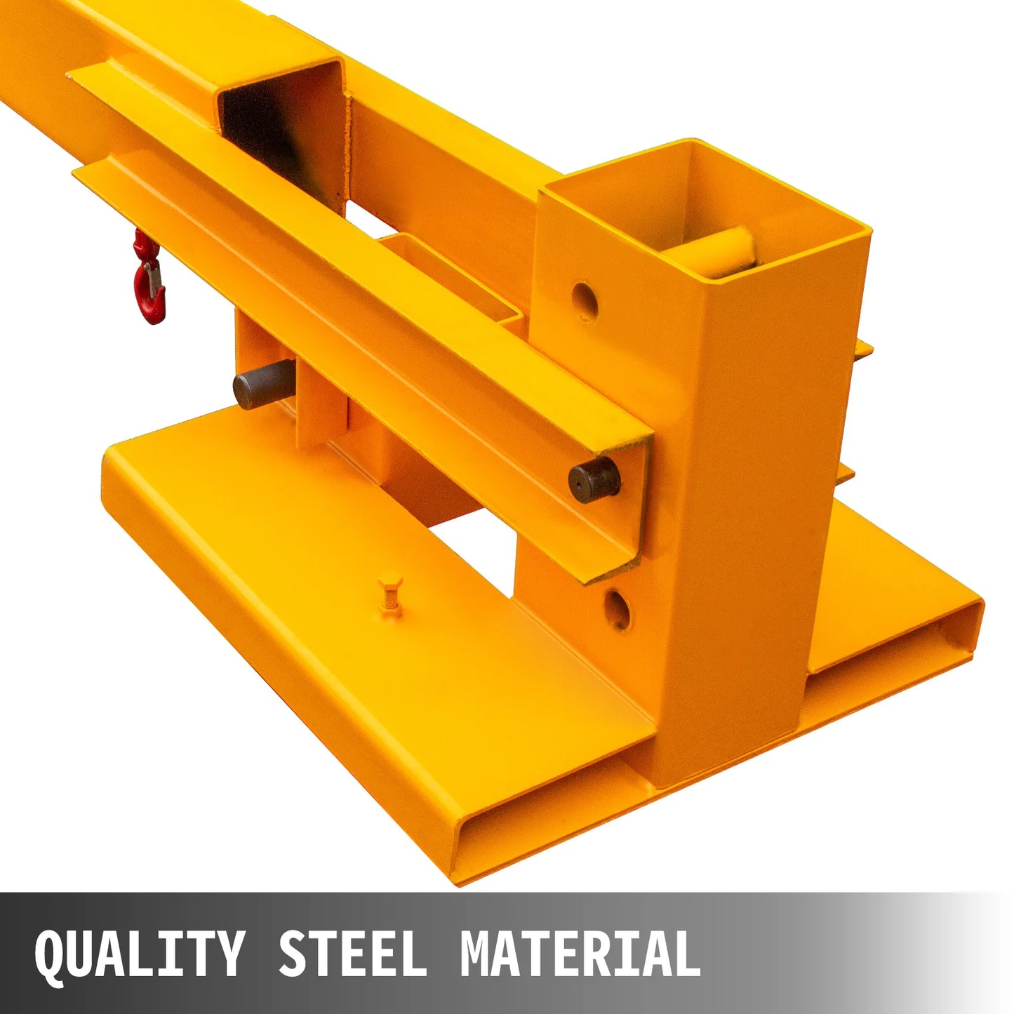 SucceBuy 6000 Lbs 3T Forklift Mobile Crane Lifting Hoist With Truss Jib Boom