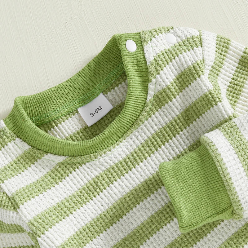 Cute 2 Piece Toddler Winter Set Knit Sweater Bear Print Pants Warm Outfits for Baby Boy Girl Cozy Clothes