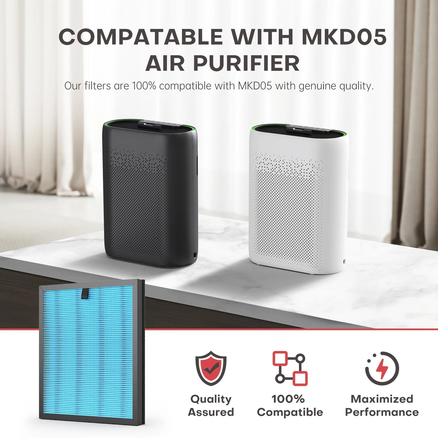 Air Purifier MKD05 JHD05 HEPA Filter Replacement 4 in 1 Air Filter Standard Version