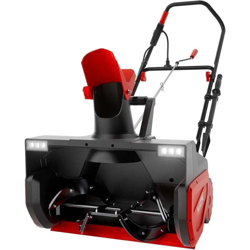 MZK 23 Inch Electric Walk Behind Snow Blower with 30 Foot Throwing Distance and 15 Amp Motor