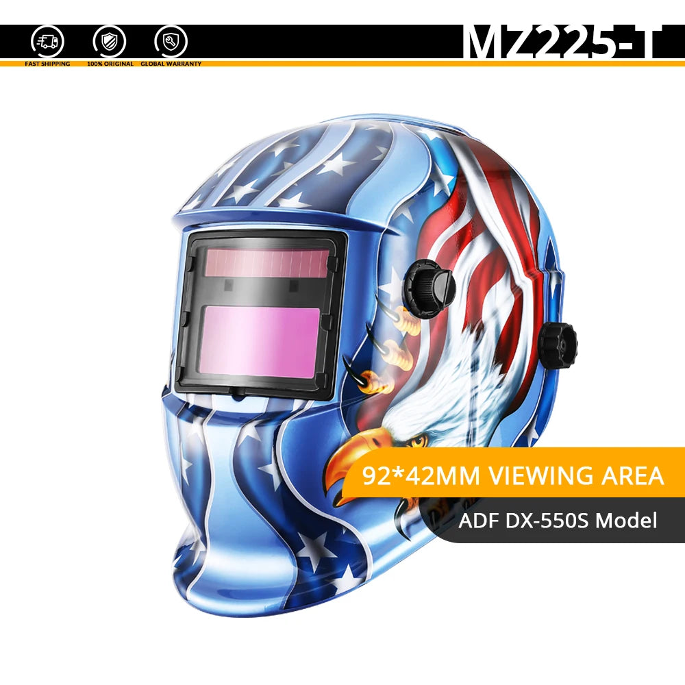 DEKO Skull Solar Auto Darkening Adjustable Range 4/9-13 MIG MMA Electric Welding Mask Helmet Welding Lens for Welding Machine