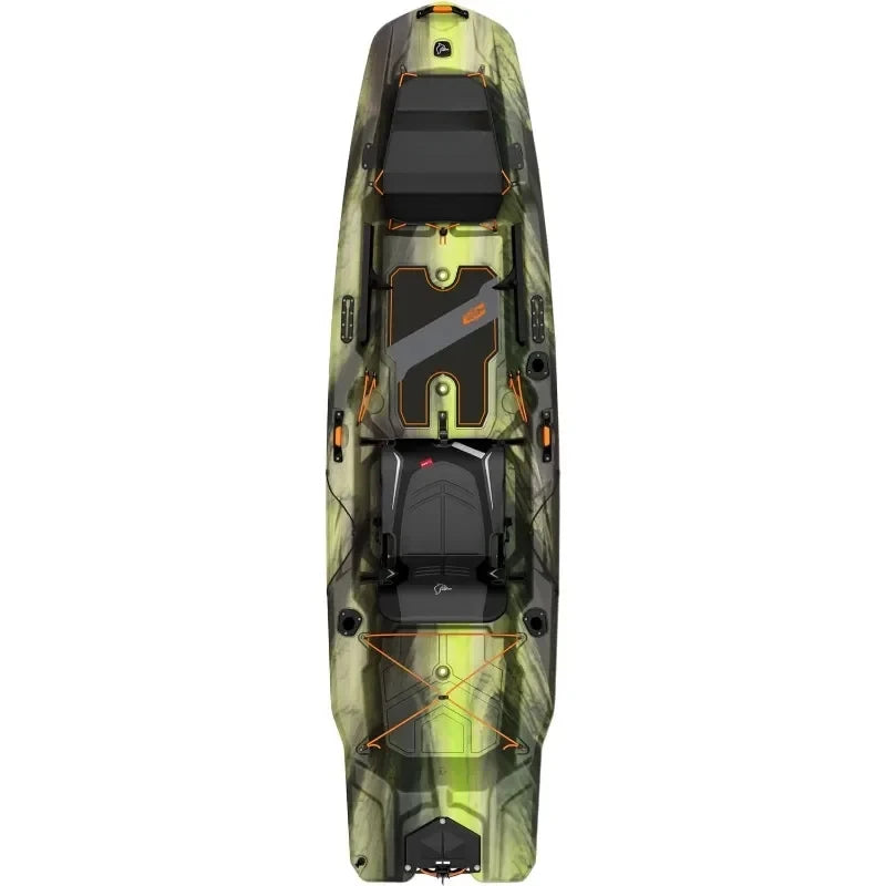 Premium Angler Kayak Fishing Kayak with Lawnchair Adjustable Seating System Durable Polyethylene Venom Color