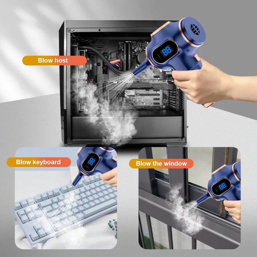 ABS Wireless Car Vacuum Cleaner High Power Mini Household Cleaning Machine for Home Office and Sofa