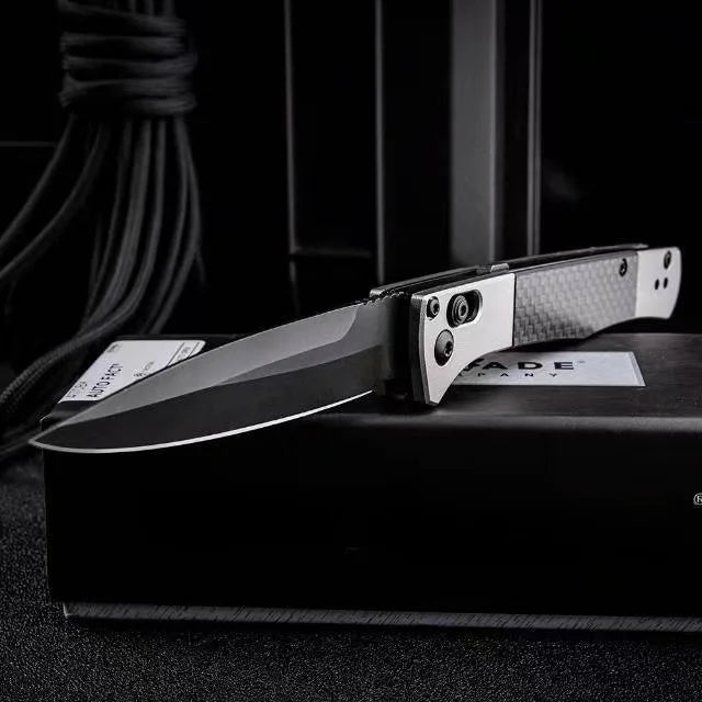 Portable Multifunctional Tactical Folding Knife with Carbon Fiber Handle and CNC Precision Grinding Process