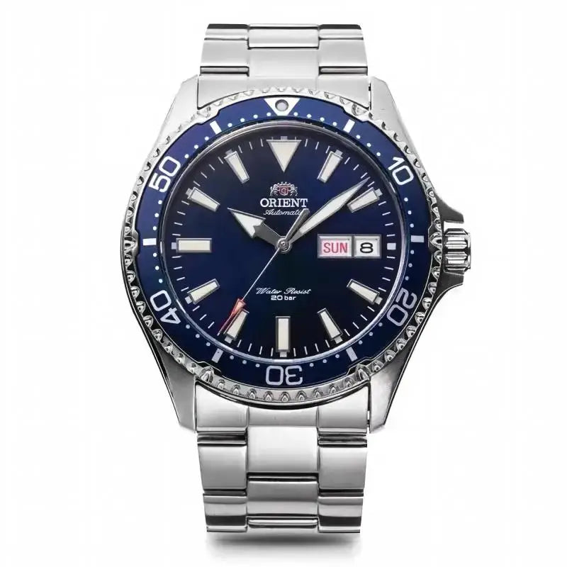 Japanese Orient Diving Automatic Watch for Men 20Bar Waterproof Week Date Luminous Stainless Steel Sports Mechanical Wrist Watch