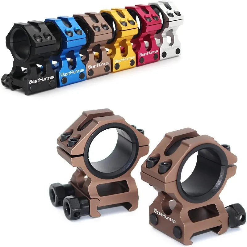 WestHunter Industrial Grade Precision Rifle Scope Rings, 1 Inch 30 mm Tactical 6061 T6 | 1.14"/29 mm Center Height Center Height