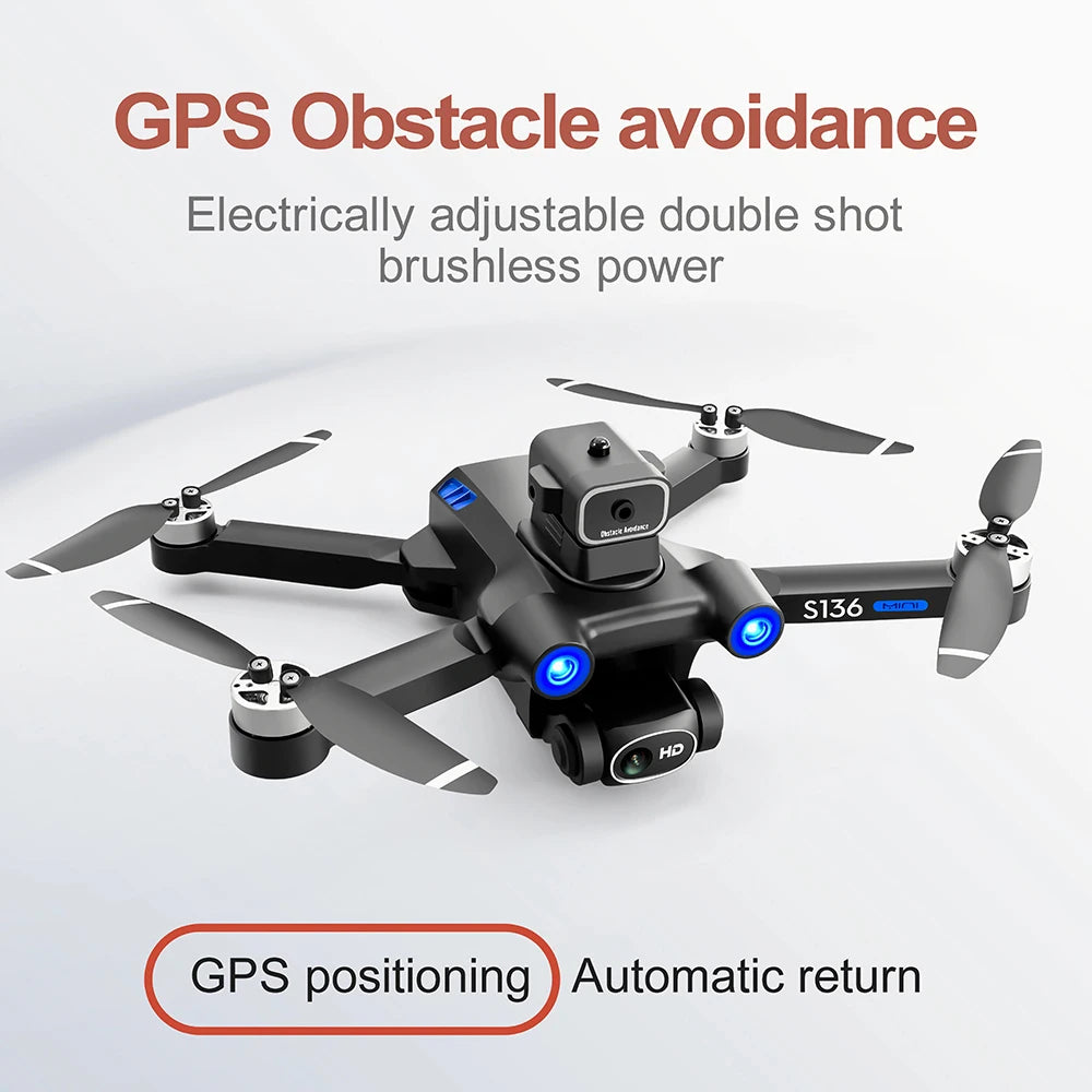 2024 S159 GPS PRO Drone 5G 8K HD Aerial Photography Dual-Camera Dron with Screen Omnidirectional Obstacle Avoidance Drone RC Toy
