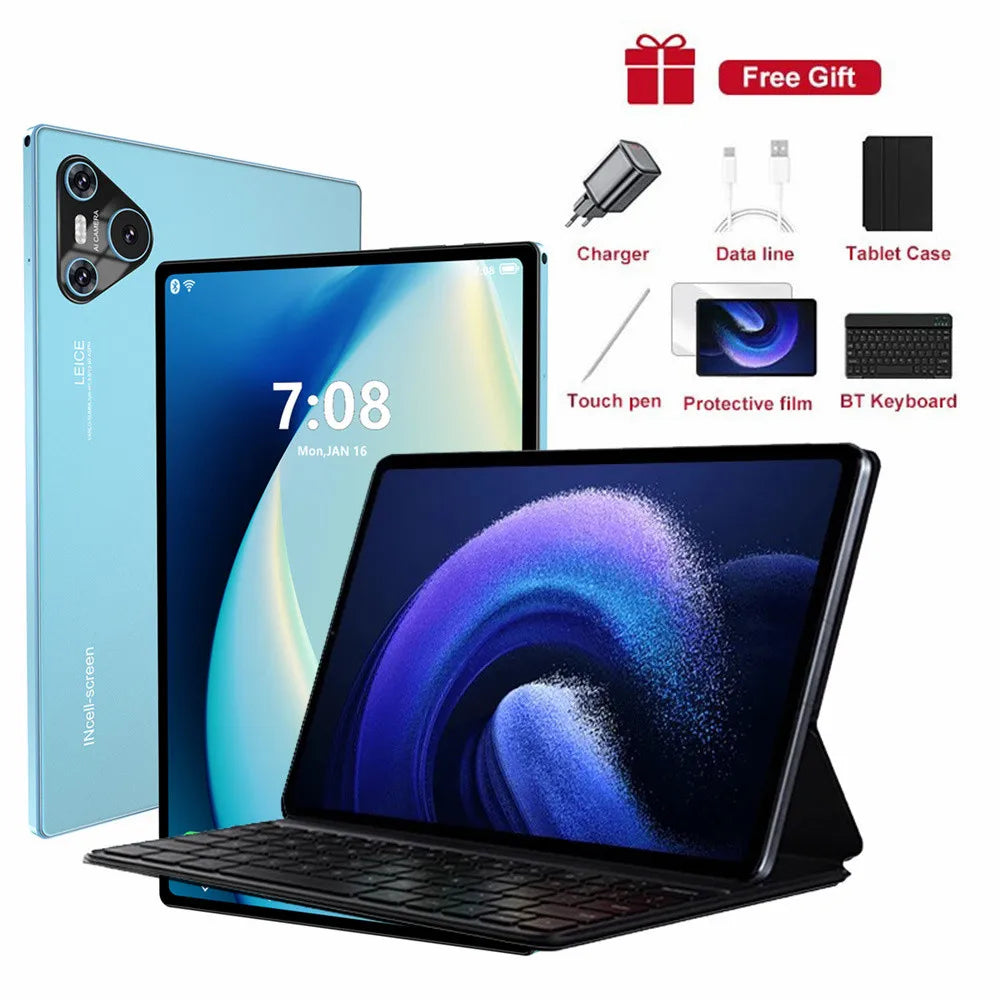 2025 16 Pro Tablet 10 Inch Android 4K Dual SIM GPS 10000mAh