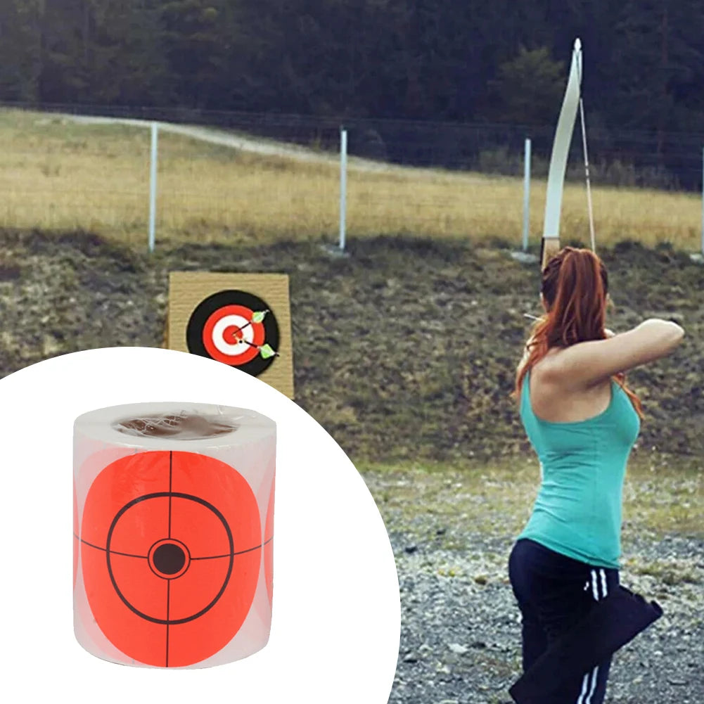 200 Pcs/Roll Shooting Target Stickers Multifunction Reactive Target Shooting Splatter Stickers for Shooting Range Archery Bow