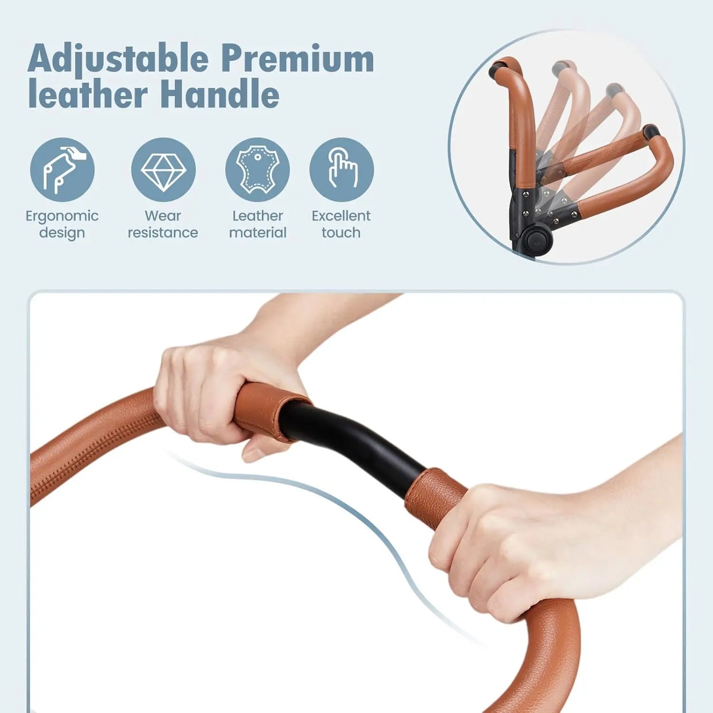 Wagon Stroller for 2 Kids High Seat and 5 Point Harness Foldable All Terrain Wagon for Toddler with Canopy Parent Organizer Adjustable Handlebar Black