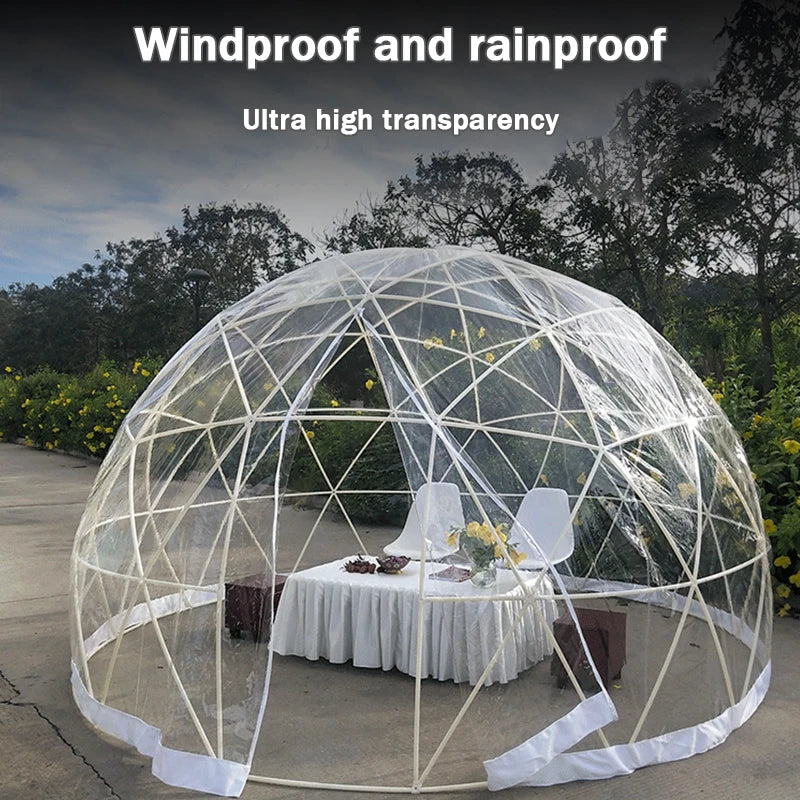 3.6M TPU Transparent Bubble Dome Tent for Outdoor Events Camping Cafes Dining Garden Igloo Luxury Gazebo