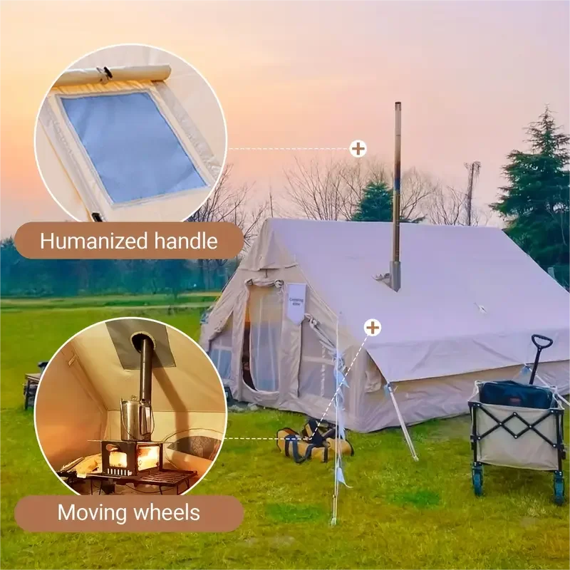 129 Square Feet Inflatable Tent Canopy Large Inflatable Tent House for Outdoor Furniture and Toys