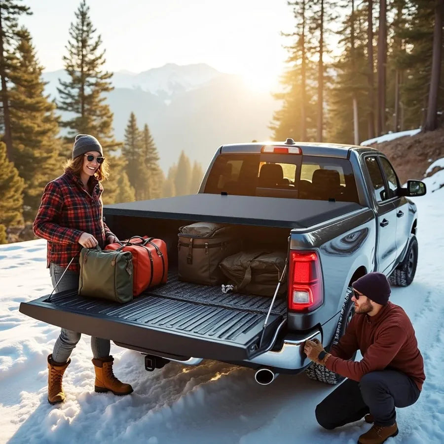 Soft Roll Up Tonneau Cover Fits Chevy Colorado GMC Canyon 2015 2025 5.2ft Bed