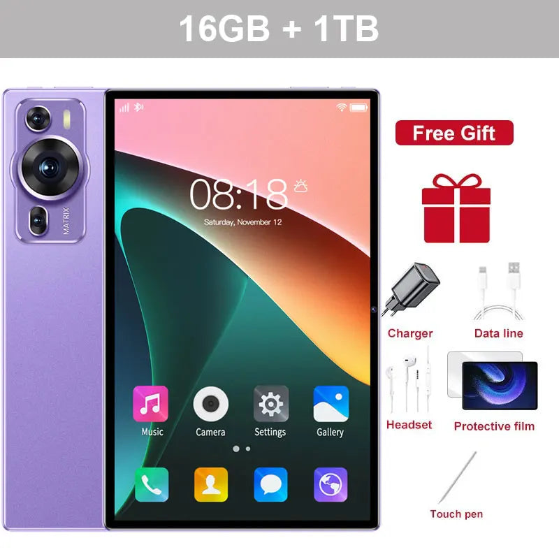 P60 Pro Tablet 5G Global Android 20000mAh Dual SIM Kids