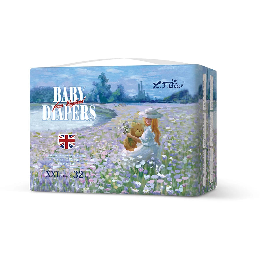 Xiaofeixiong Disposable Baby Diaper Skin Friendly Soft Multi Layer Breathable