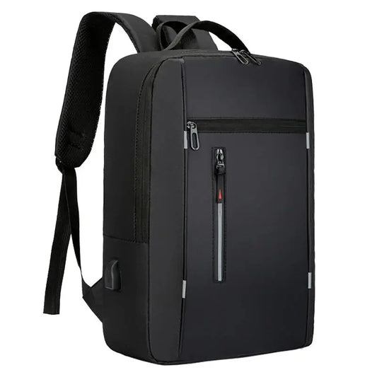Unisex Waterproof Oxford Laptop Backpack 15.6 Inch USB Port