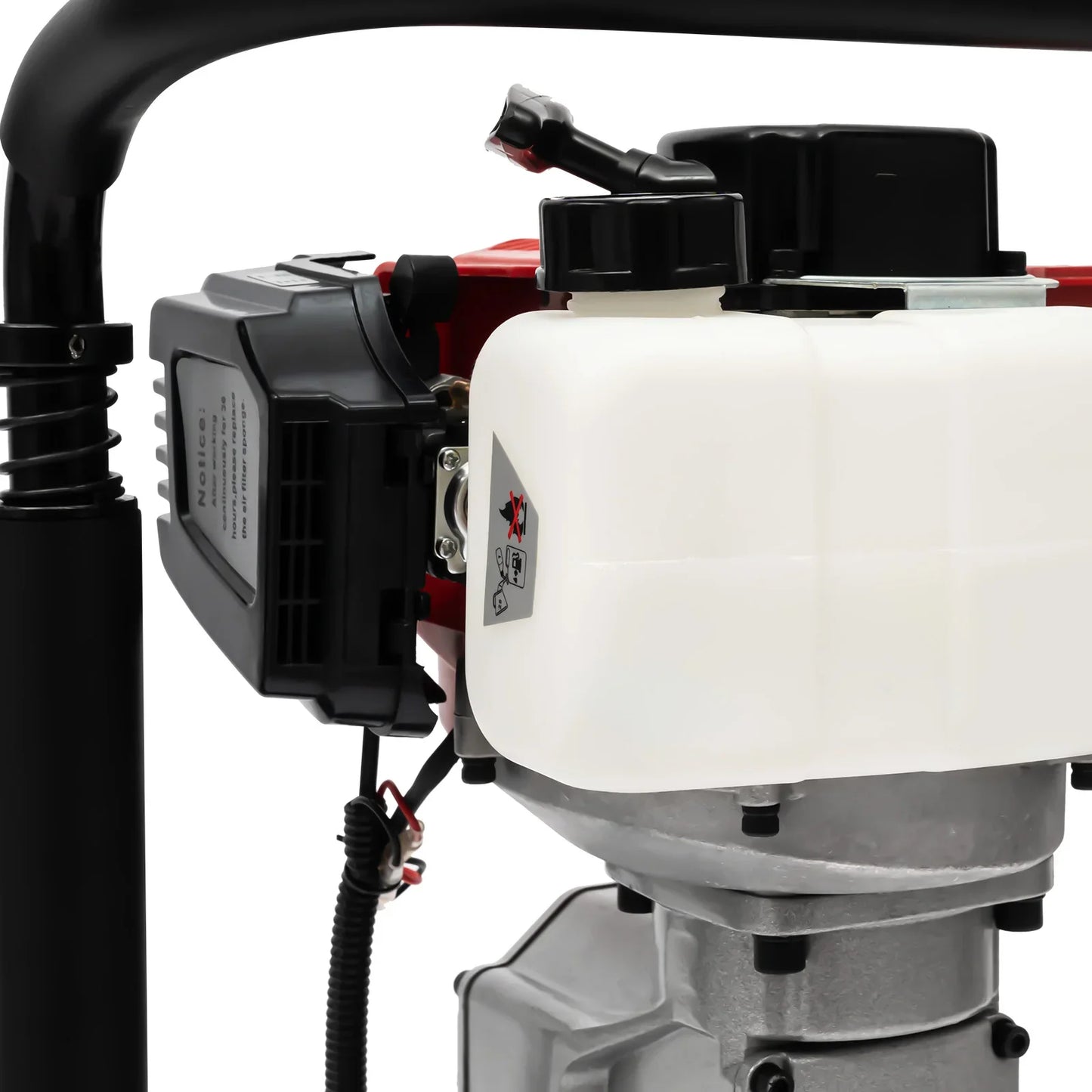 1900W Gasoline Pile Driver 52cc 2 Stroke Ground Auger 55 To 70mm