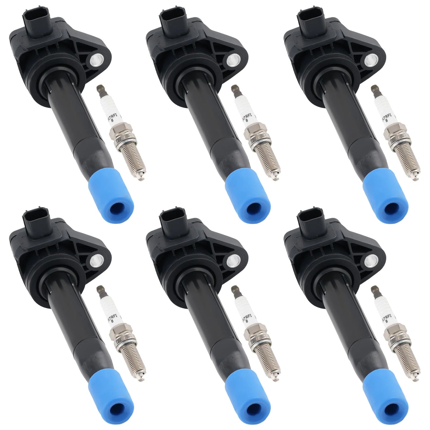 Six Ignition Coils And Spark Plugs Set For Acura RDX ZDX Honda Pilot UF624