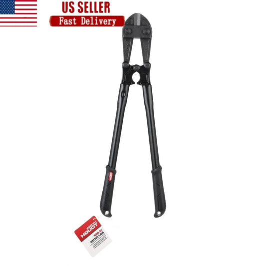 18 Inch Heavy Duty Bolt Cutter with 3 Point Pivot Mechanism CRMO Jaw Forged Handle and Non Slip Grip for Wire Mesh Rods Chains and Bars