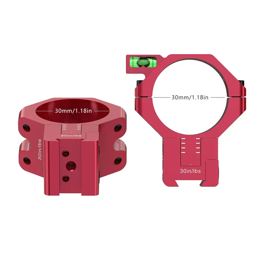 WestHunter Adjustable Height Dovetail 30mm Scope Rings MOA