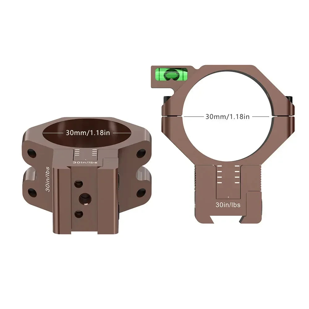 WestHunter Adjustable Height Dovetail 30mm Scope Rings MOA