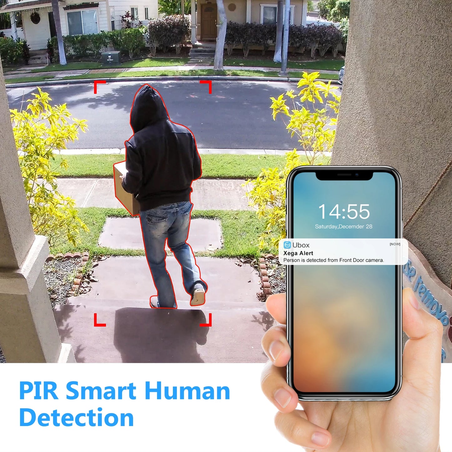 Xega 3G 4G LTE Wireless Solar PTZ Surveillance Camera with SIM Card 2K Color Night Vision 355 Degree 95 Degree PIR Detection IP66