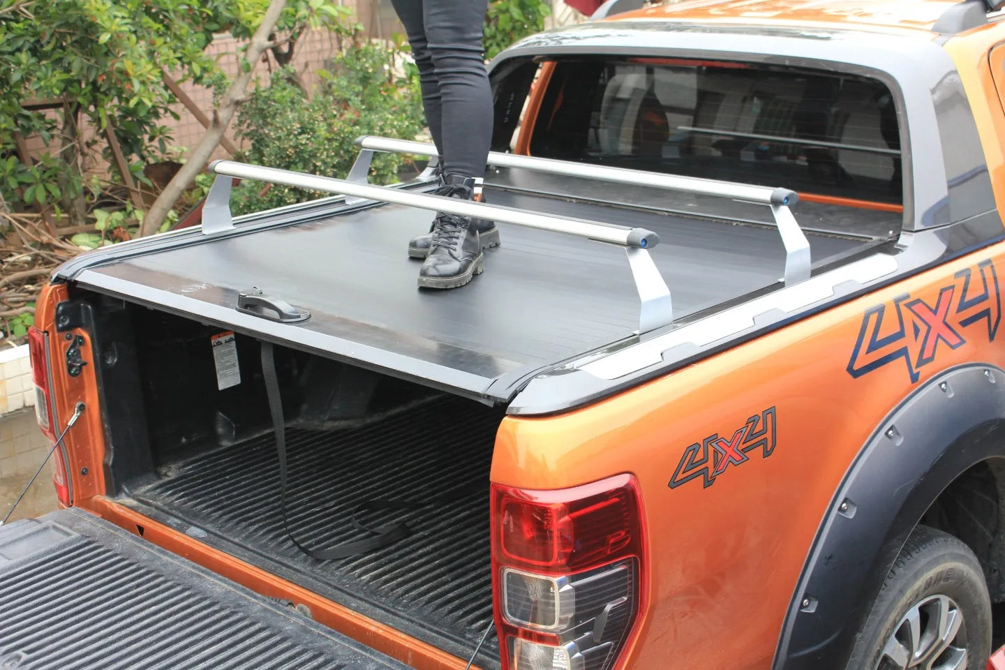 Hard Folding Truck Bed Tonneau Cover For 2019 To 2022 Dodge Ram 1500 Accessories