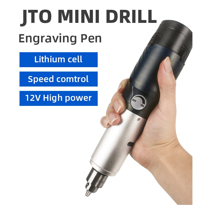 Cordless Rotary Tool Dremel Mini Drill Engraving Pen 12V Rechargeable