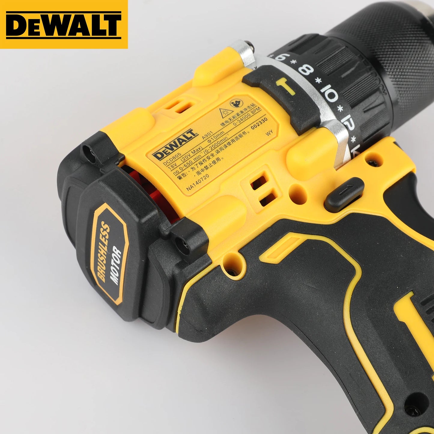 Dewalt DCD805 20V Max XR Brushless Cordless Impact Drill and Screwdriver Multi-Function Hand Tool