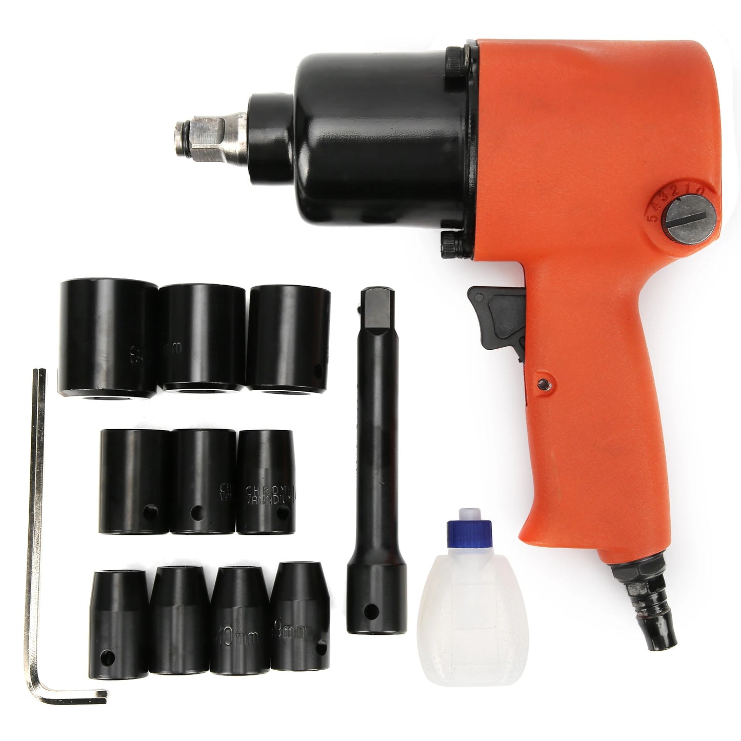 Pneumatic Wrench Set Half Inch Industrial High Torque Kit