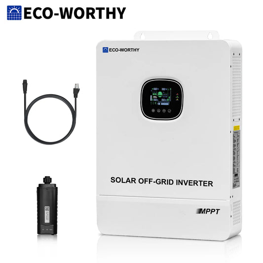 Eco-Worthy 10KW 48V Off-Grid Inverter Split Phase 120V/220V For Home Backup
