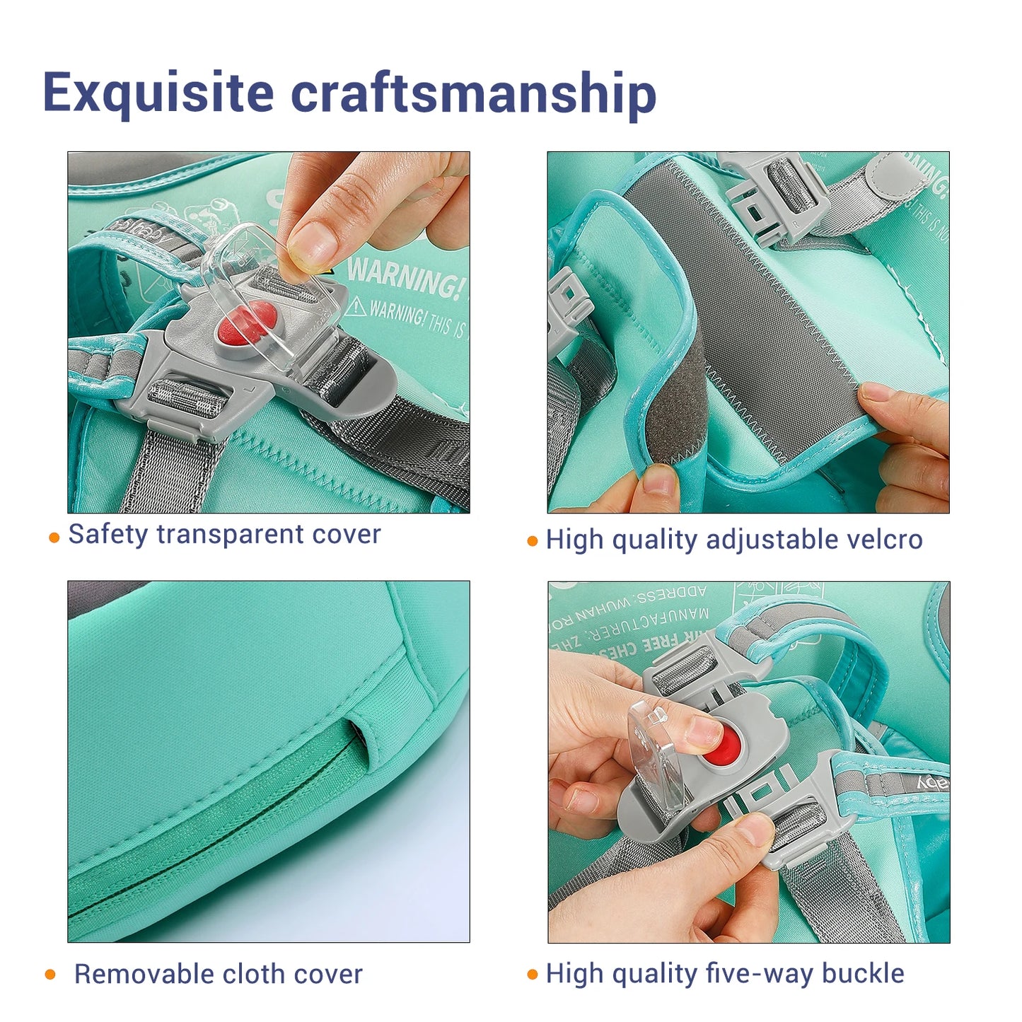 Mambobaby Baby Float With Sunshade And Crotch Strap