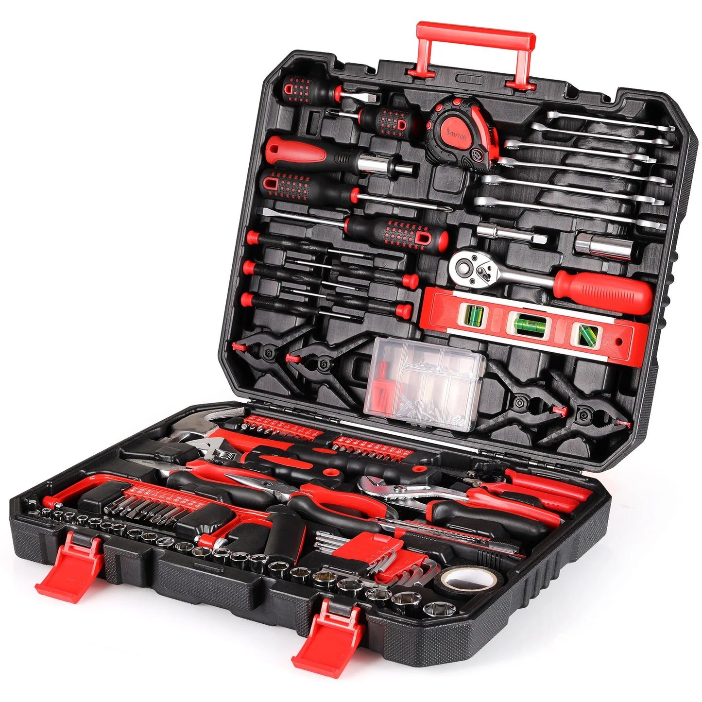 198 Piece Home And Car Tool Set With Ratchet Sockets