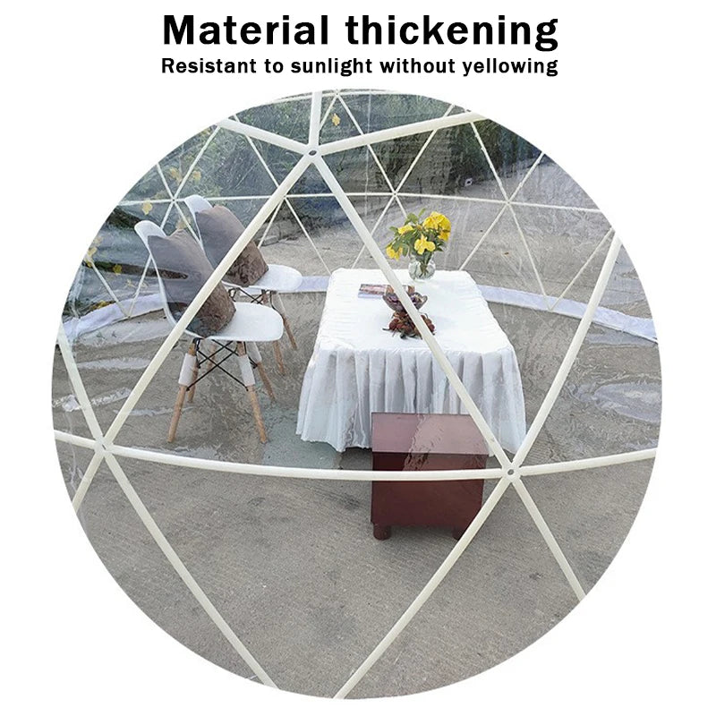 3.6M TPU Transparent Bubble Dome Tent for Outdoor Events Camping Cafes Dining Garden Igloo Luxury Gazebo