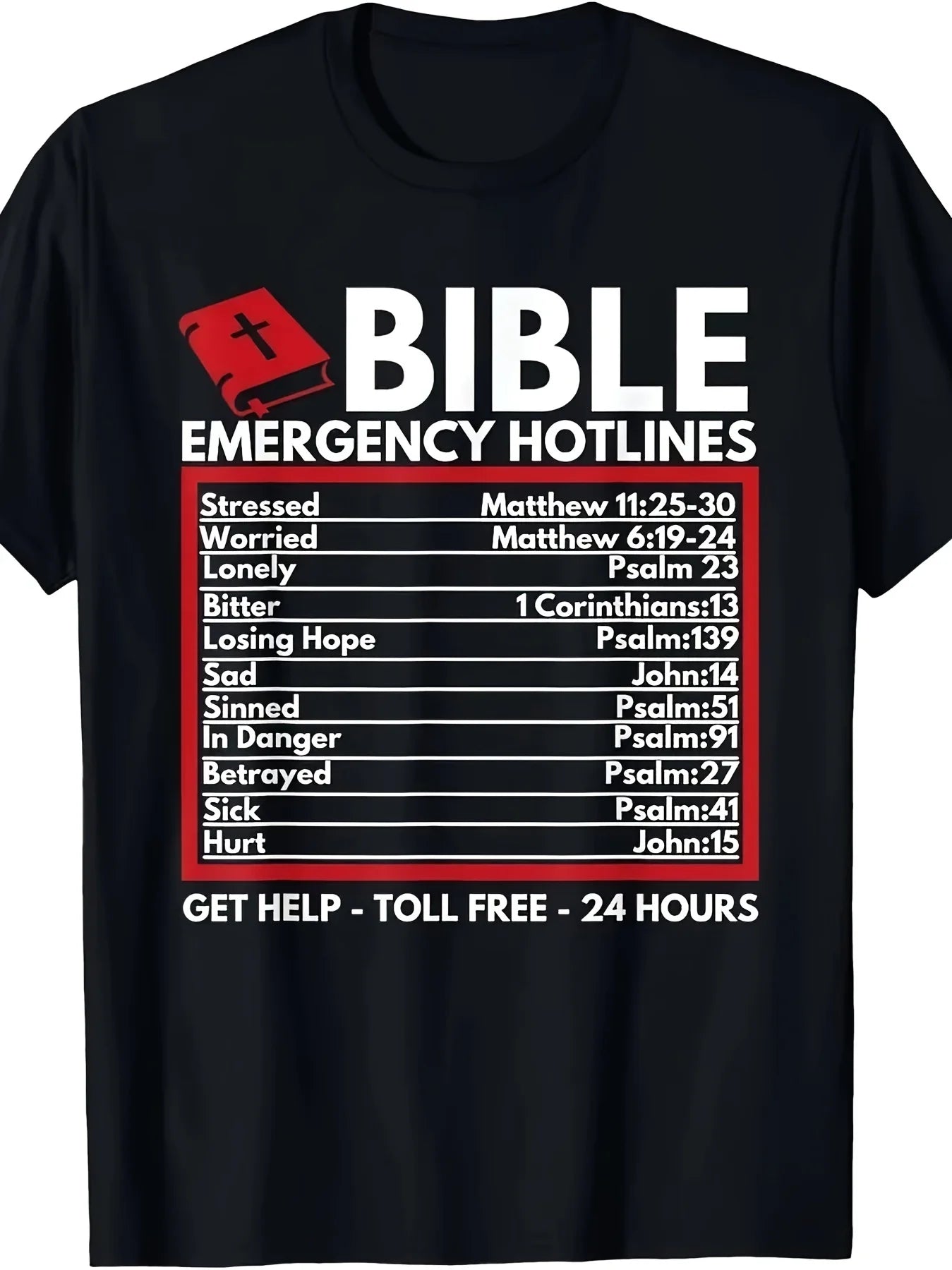 Funny Christian Bible Jesus TShirt Round Neck 100 Cotton