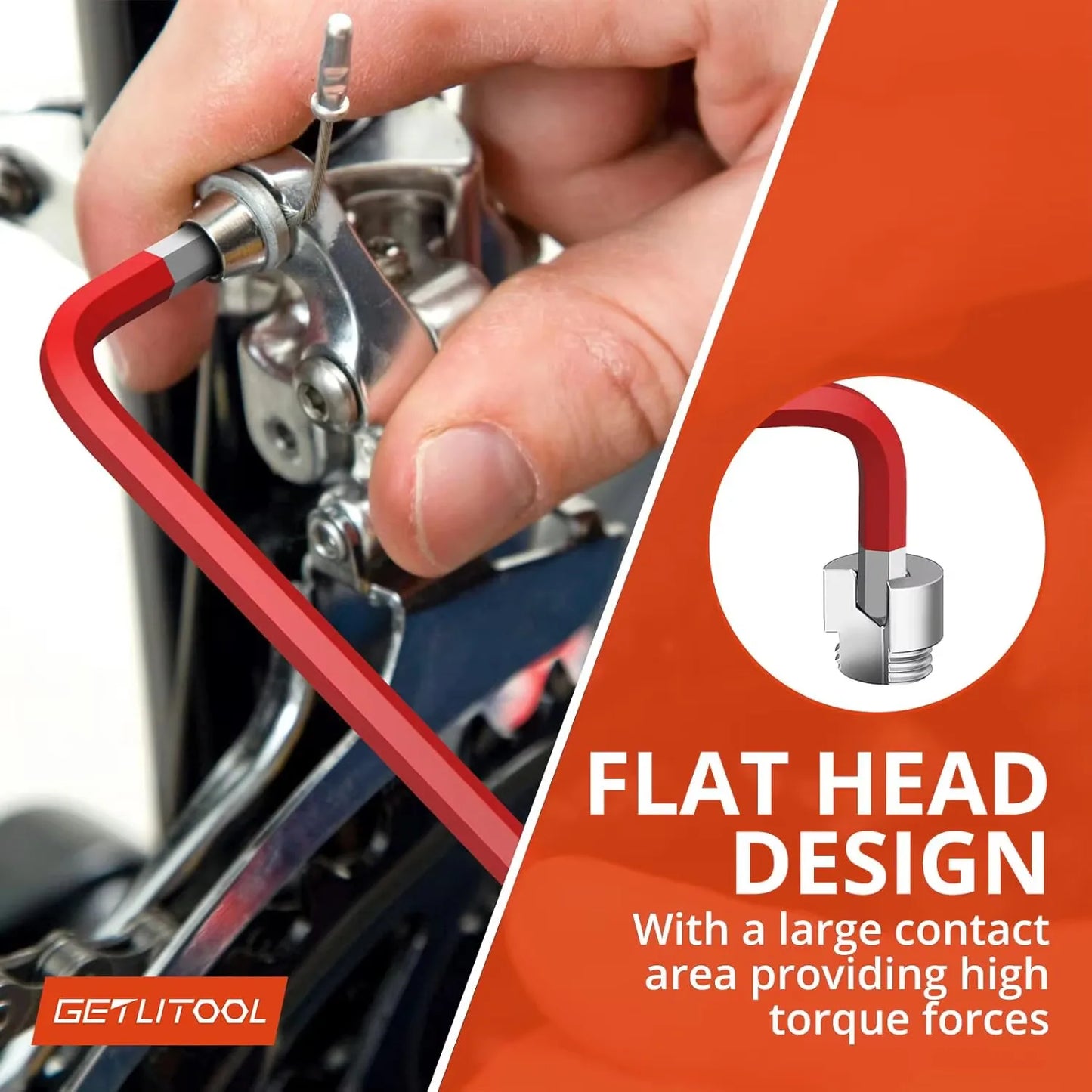 9pc Magnetic S2 Steel Metric Allen Key Set Long Arm BallEnd