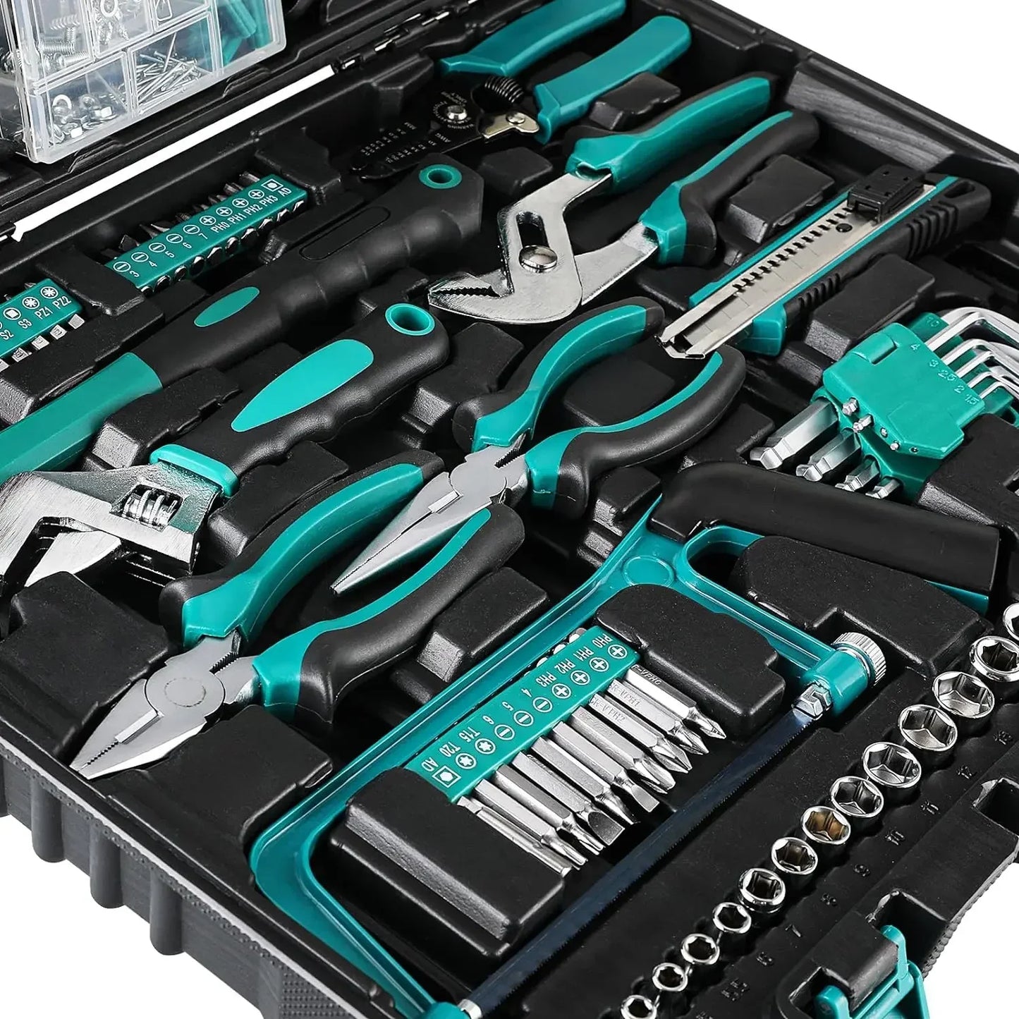 198 Piece Home And Car Tool Set With Ratchet Sockets