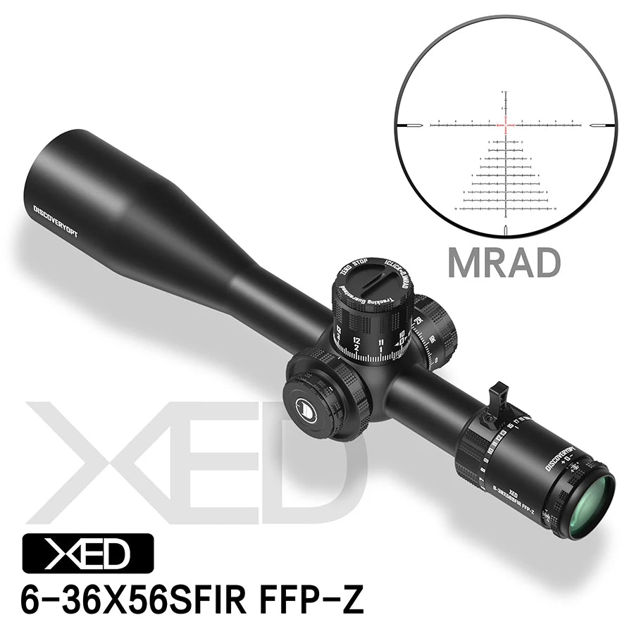 DiscoveryOpt Xed 6 To 36X56SFIR FFP Riflescope MRAD