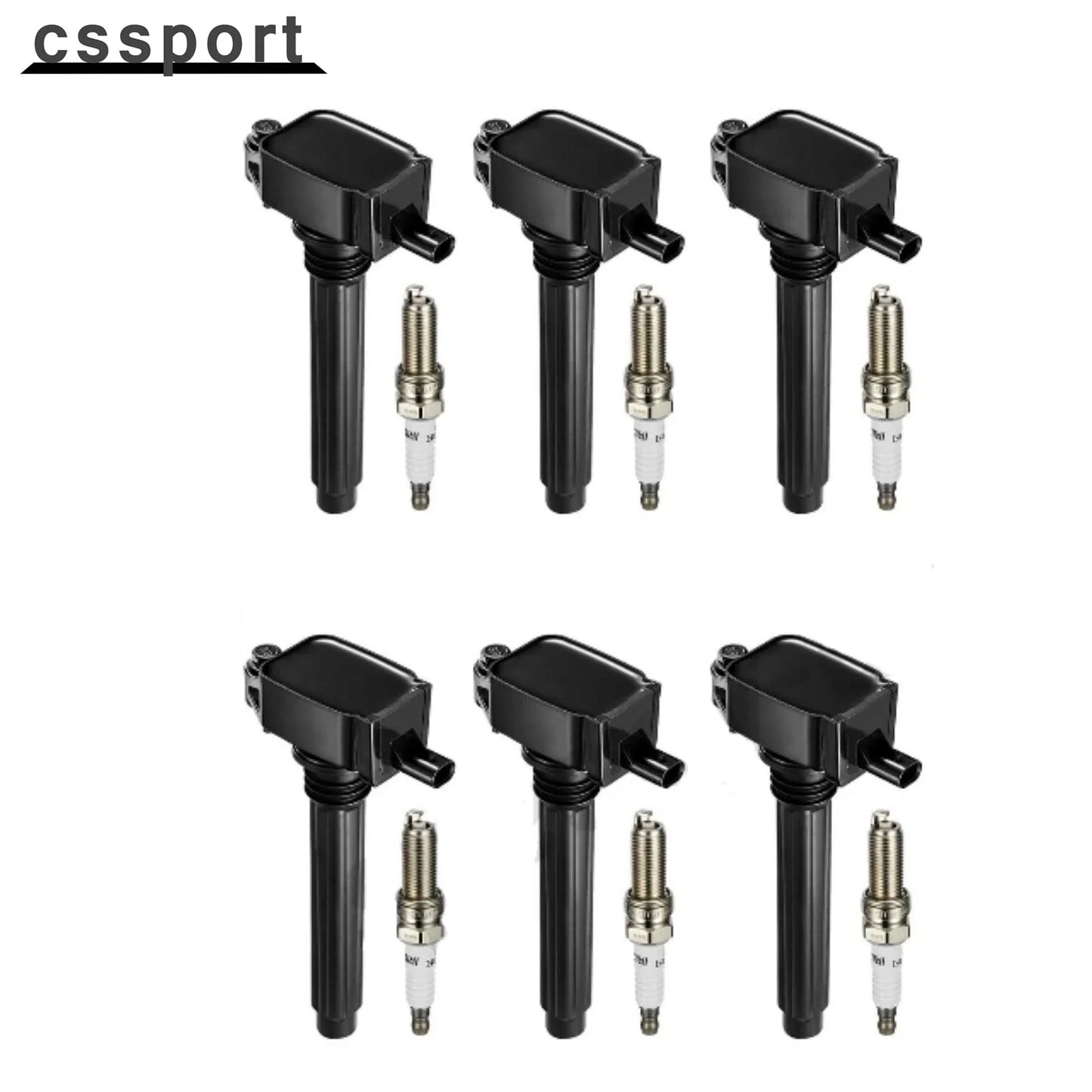 6 Pack Ignition Coils And Spark Plugs For Dodge Ram