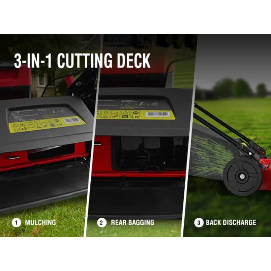 80V Max 21 Inch Cordless Lawn Mower 3 In 1 Brushless Electric With 6Ah Battery
